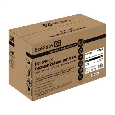 ИБП ExeGate SpecialPro UNB-650.LED.AVR.1SH.2C13.RJ.USB Черный