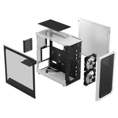 корпус Fractal Design Focus 2 RGB White TG Clear Tint FD-C-FOC2A-04