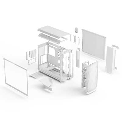 корпус Fractal Design Meshify 3 XL Ambience Pro RGB TG Clear Tint White FD-C-MES3X-05