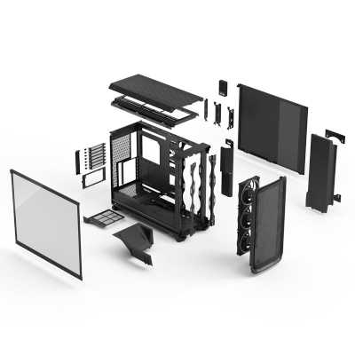 корпус Fractal Design Meshify 3 XL Ambience Pro RGB TG Light Tint Black FD-C-MES3X-03