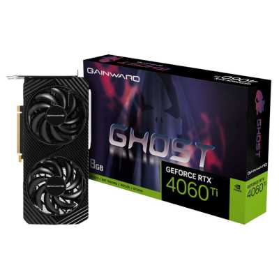 видеокарта Gainward nVidia GeForce RTX 4060 Ti Ghost 8Gb NE6406T019P1-1060B