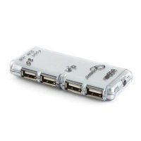 разветвитель USB Gembird UHB-C244 серый