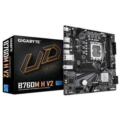 материнская плата GigaByte B760M H V2 Черный