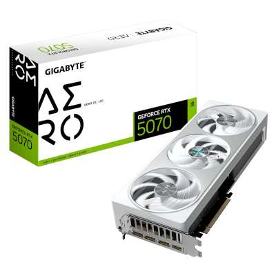 видеокарта GigaByte nVidia GeForce RTX 5070 12Gb GV-N5070AERO OC-12GD 1.0