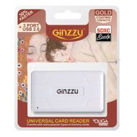 картридер Ginzzu GR-417UW белый