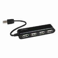разветвитель USB Ginzzu GR-434UB черный