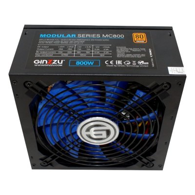 блок питания Ginzzu MC800 Черный