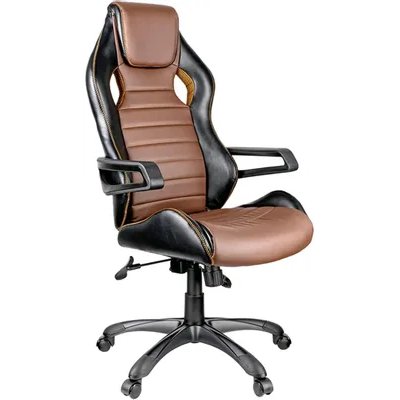 игровое кресло Helmi Drift Black/Brown/Orange