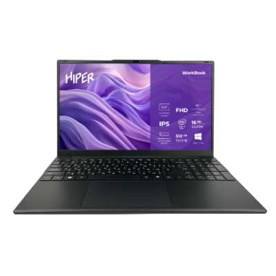 ноутбук Hiper WorkBook FWBC151-I312UR16N5FABWPG Черный