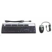 клавиатура HP 638214-B21 Черный-серебристый
