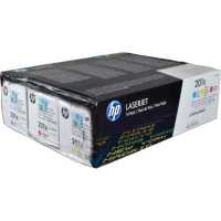 картридж HP 201X CF253XM голубой, желтый, малиновый