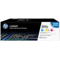 картридж HP 304A CF372AM голубой, желтый, малиновый