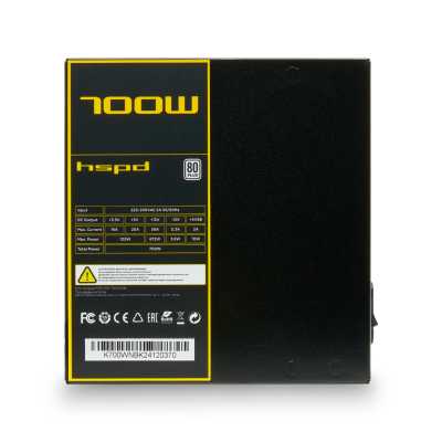 блок питания HSPD 700W HSK-700WN-BK Черный