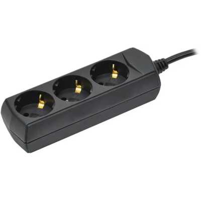 сетевой удлинитель IEK У03 WYP10-10-03-05-Z-K02-G черный