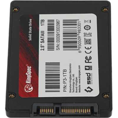 SSD диск KingSpec 1Tb P3-1TB Черный