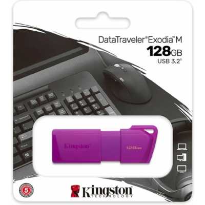 флешка Kingston 128GB KC-U2L128-7LP Фиолетовый