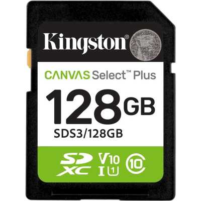 карта памяти Kingston Canvas Select Plus 128GB SDS3/128GB