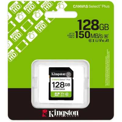 карта памяти Kingston Canvas Select Plus 128GB SDS3/128GB