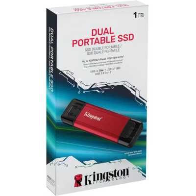 SSD диск Kingston Dual Portable 1Tb SPSD/1TB Красный