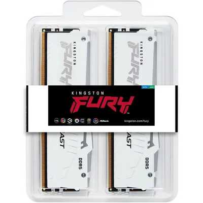 оперативная память Kingston Fury Beast White RGB Expo KF568C34BWEAK2-32