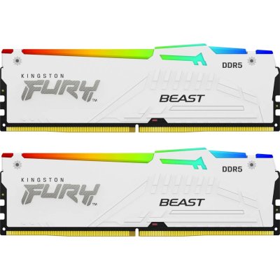 оперативная память Kingston Fury Beast White RGB KF552C40BWAK2-16