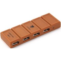 разветвитель USB Konoos UK-35 коричневый