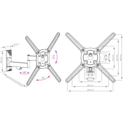 кронштейн Kromax Atlantis-15 White белый