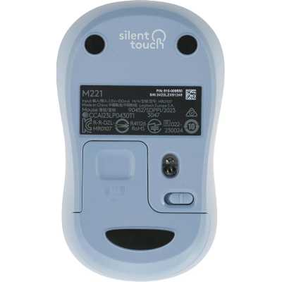 мышь Logitech M221 Silent Blue 910-006111 Голубой