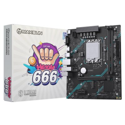 материнская плата Maxsun H610M 666 WiFi D5