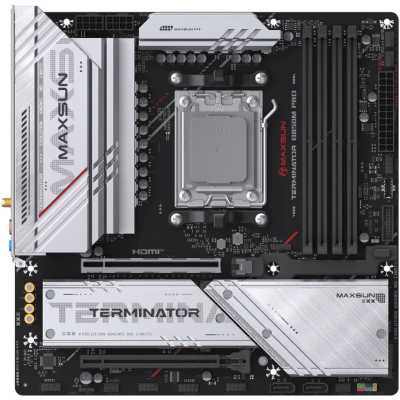 материнская плата Maxsun Terminator B850M Pro WIFI Черный