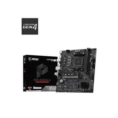 материнская плата MSI Pro B550M-B Черный