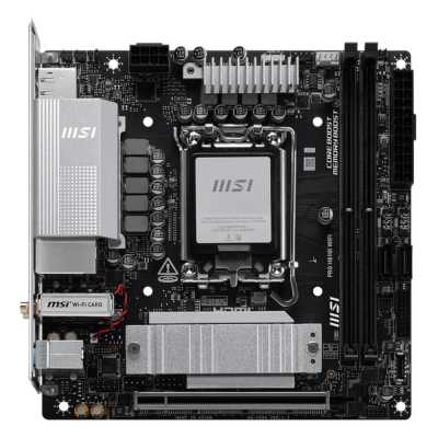 материнская плата MSI Pro H810I WiFi Черный