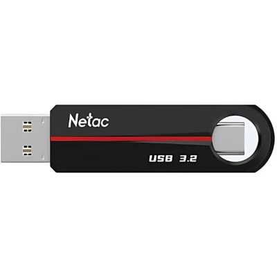 флешка Netac 128GB NT03US18C-128G-32BK Черный, красный