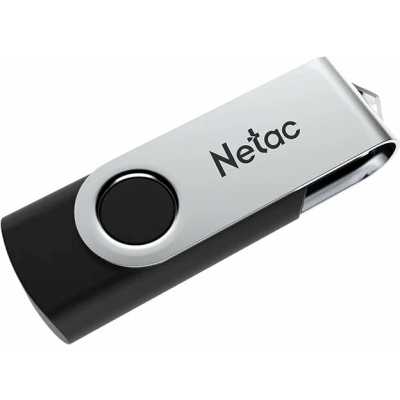 флешка Netac 64GB NT03U505N-064G-32BK Черный, серебристый