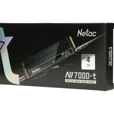 SSD диск Netac NV7000-T 4Tb NT01NV7000T-4T0-E4X Черный