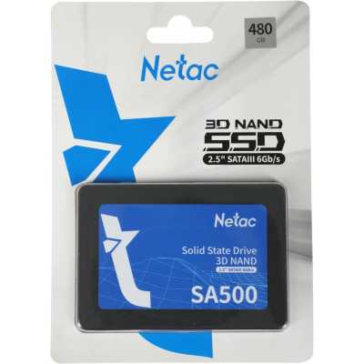 SSD диск Netac SA500 480Gb NT01SA500-480-S3X Черный