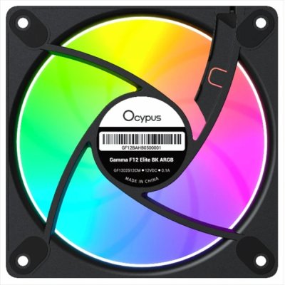 кулер Ocypus Gamma F12 Elite Black ARGB 3 in 1 Черный