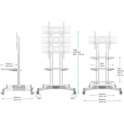 стойка Onkron TS1351 White белый