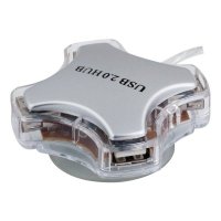 разветвитель USB PC PET Candy серебристый