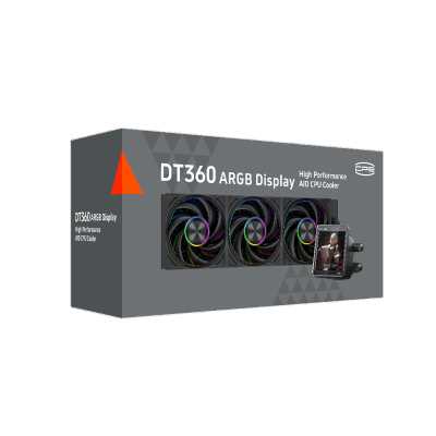 кулер PCcooler DT360 ARGB Display Black Черный