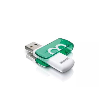 флешка Philips 8GB FM08FD05B/97 Белый, зеленый