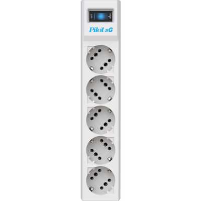 сетевой фильтр Pilot sG 7m White белый