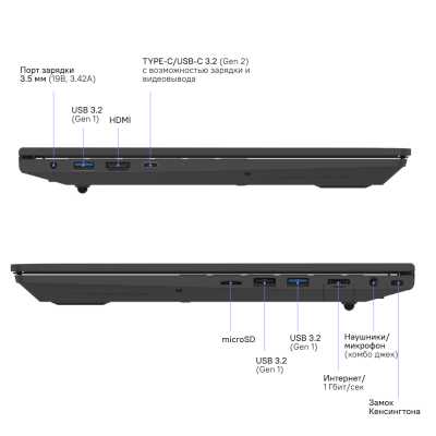 ноутбук Rikor ARZ 103.1/15 B960C5DF Черный