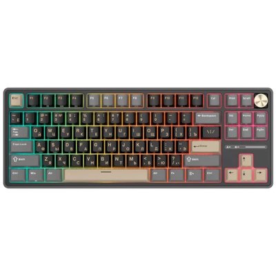 клавиатура Royal Kludge R87 6977576550731 Черный-серый