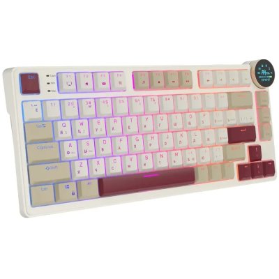 клавиатура Royal Kludge RK N80 Rosy Clouds 6977576550694 Бежевый-розовый