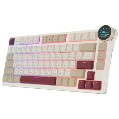 клавиатура Royal Kludge RK N80 Rosy Clouds 6977576550694 Бежевый-розовый