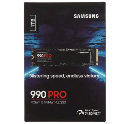 SSD диск Samsung 990 PRO 1Tb MZ-V9P1T0BW Черный
