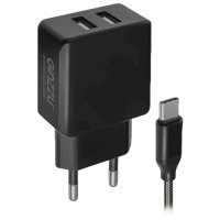 сетевое зарядное устройство Ginzzu GA-3314UB Черный