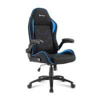 игровое кресло Sharkoon Elbrus 1 Black-Blue черно-голубой
