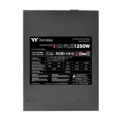 блок питания Thermaltake ToughPower iRGB Plus 1250W PS-TPI-1250F3FDTE-1 Черный